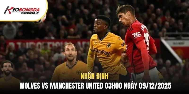 Cùng nền tảng Kèo Bóng Đá nhận định Wolves vs Manchester United 03h00 ngày 09/12/2025