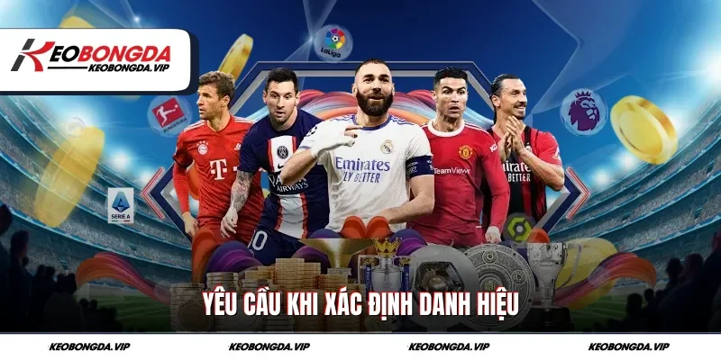 Yêu cầu khi xác định danh hiệu